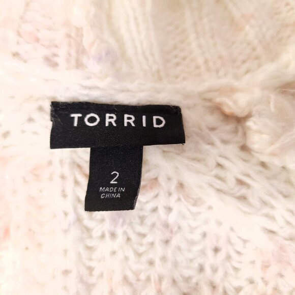 Torrid Womens Knit Open Front Long Cardigan Sweater 2X Duster Long Sleeve - Picture 6 of 7
